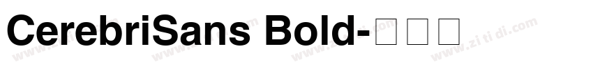 CerebriSans Bold字体转换